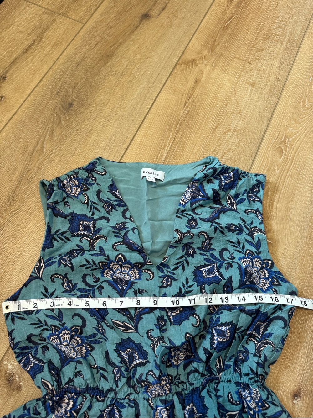 Evereve Women’s Georgia Mini Dress Teal multi Size Small - Picture 2 of 9